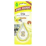 Aroma vainilla Ambientador CLIP Aroma VAINILLA deARBRE MAGIQUE para coche dura hasta 30 dias.