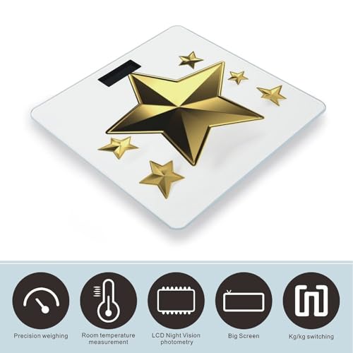 Báscula digital para baño Gold Star con pantalla LCD miniatura 3