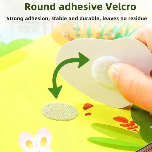 Klebepunkte selbstklebend 400 Paare rund 10mm weiß schwarz – starke Klettpunkte für DIY Handwerk Schule Kalender Dekoration Organisation – selbsthaftende Punkte für Stoff Papier Kunststoff