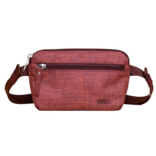 Haiku Hopper | Waist, Hip, Fanny Pack, Belt Bag Purse | with adjustable belt Clip | Poppy Berry