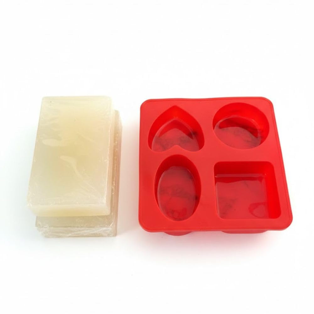 1 KG Natural Glycerin Soap Base with Silicone Soap Mould Easy Melt & Pour Soap Making Combo-image-31