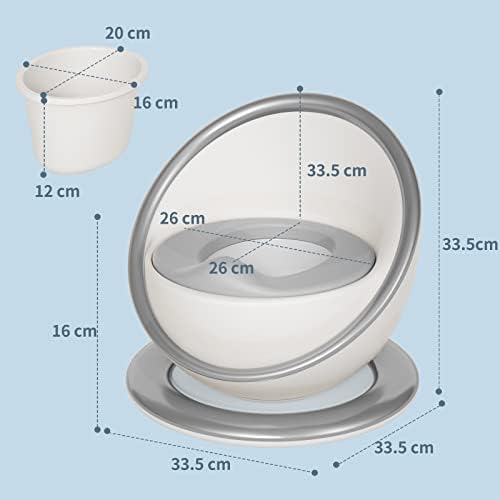 KORIMEFA Kids Potty Training Toilet Seat Portable Toddlers Toilet Travel Mini Training Seat with Non-Slip Mat Removable Pot Splash Guard for Babies Toddlers Boys Girls 6 Months-6 Years