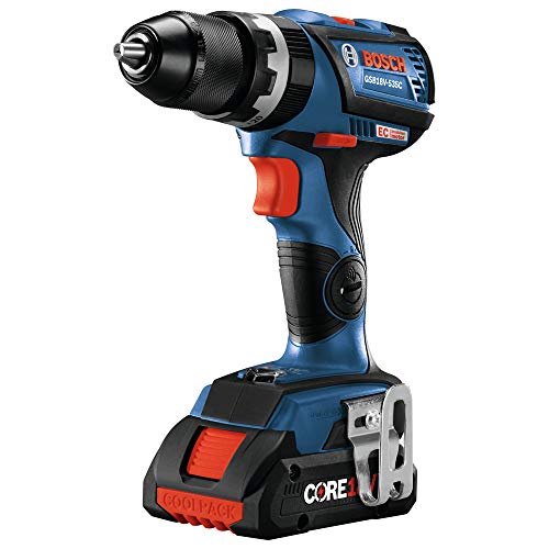 Bosch GSB18V-535CB15-RT 18V Lithium-Ion Brushless 1/2 in. Cordless Hammer Drill Driver Kit (4 Ah) (Renewed)