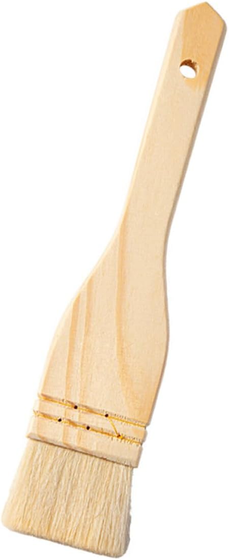 Pastry Brush for Cooking and Baking, Wooden Handle Wool Sauce Brush