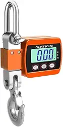 Balança Digital De Gancho Portátil Pesca Mercado 0,05-500kg(Laranja)
