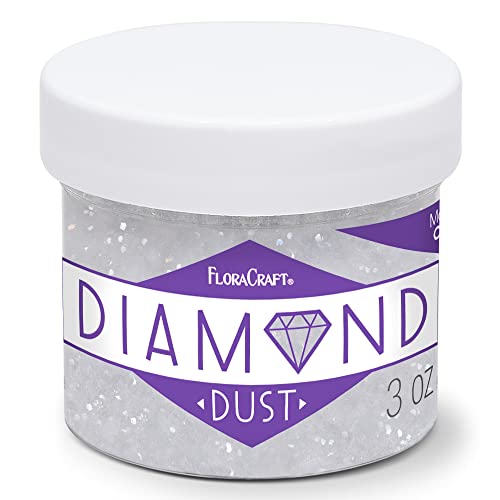 FloraCraft Diamond Dust Glitter - Cristal transparente de 85.0 g