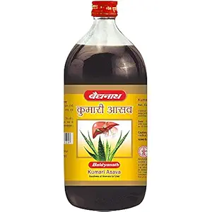 Baidyanath Kumari Aasav � With Goodness of AloeVera for Liver | Effective in Liver and Digestive Troubles | Useful in Stomach related Troubles- 450 ml