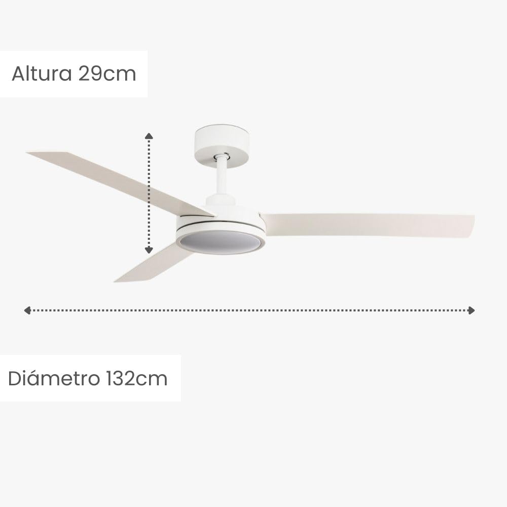 FARO BARCELONA 34260 - BARTH Ventilatore da soffitto bianco