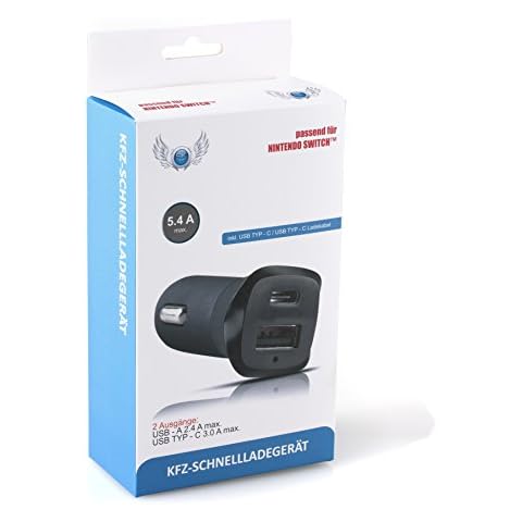SKGAMES 2 Port KFZ Auto Schnell Ladegerät Adapter Cover