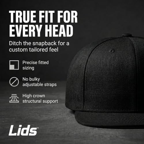 Image of Lids Blank Premium Full Court w /Colored Under Visor Fitted Cap