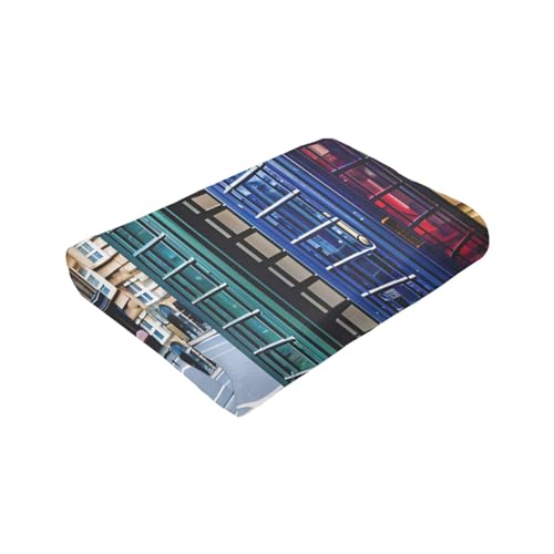 Couverture en flanelle douce cabine britannique plaid lit haute densité - 8