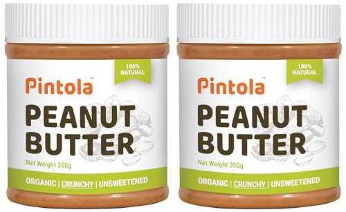 Image of Pintola Organic Peanut Butter (Crunchy) (350g) (Pack of 2)
