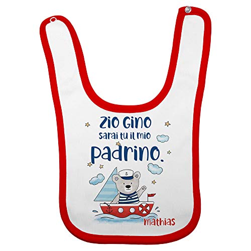 Bavaglino neonato personalizzato con nome e