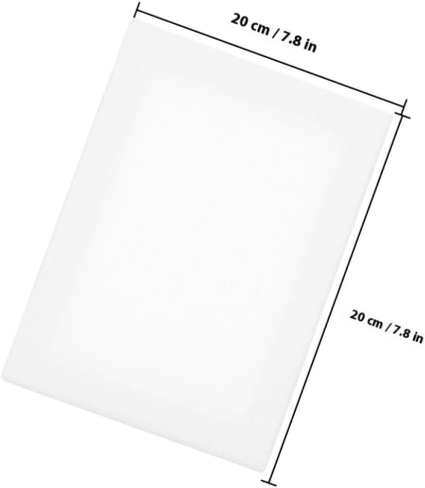 3pcs Blank Oil Painting Board for Students, White Cloth Canvas Panel