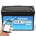 KEPWORTH 12V Lithium Battery 230Ah LiFePO4 Batteries, Built-In 200A Bluetooth BMS with Low-Temp Protection, 15000+ Deep Cycle, for RV, Boat, Solar System, Trolling Motors etc.