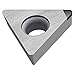 Walter Tools TCMW110208 WCB30 Carbide Tiger-Tec Positive Indexable Turning Insert, 1/32" Corner Radius, 1/4" IC, 3/32" Thick, 0.024" - 0.118" Depth of Cut