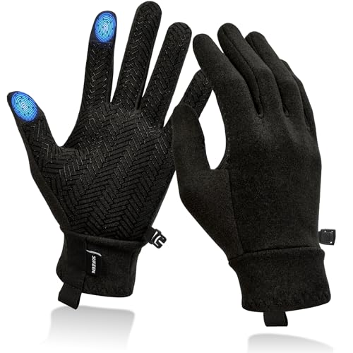 Sukeen Lightweight Running Gloves for Men Women Touchscreen Anti-Slip Sports Gloves Winter Warm Gloves for Cycling, Driving