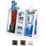 GoSports Premium Wooden Golf Bag Organizer and Storage Rack - Choose Your Style