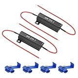 PATIKIL 2 Stk 50W 27 Ohm 5% Toleranz Aluminium Gehäuse Widerstände Widerstand Sortiment mit Clips Drahtgewickelte Widerstände Schraubentap Power für Maschinen Elektronik DIY Schwarz