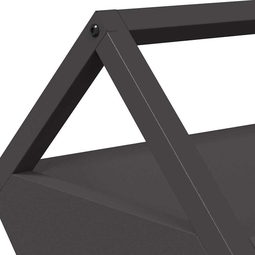 vidaXL Abrevadero para Ganado Negro 111 x 76 x 38 cm, Comedero para Animales, Acero, Resistente, Ideal para Exteriores, jardín y Granja, ¡una solución versátil
