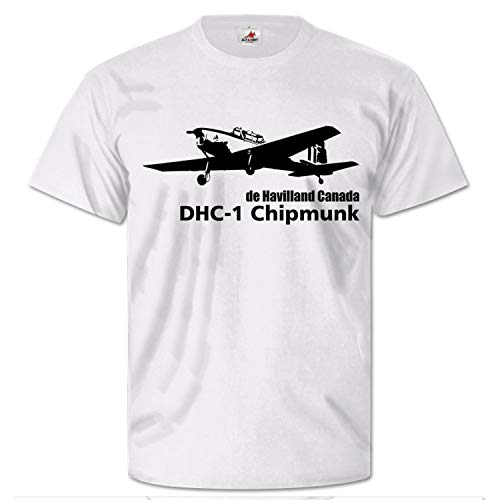 T-shirt DHC-1 Chipmunk de Havilland Canada blanc : confort absolu en taille XXXXX-Large