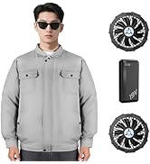 Amazon.co.jp: [Sumeriy] 空調作業服 長袖 30000mAhバッテリー付き