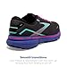 Brooks Women's Ghost 15 Neutral Running Shoe - Black/Blue/Aruba - 9 Medium