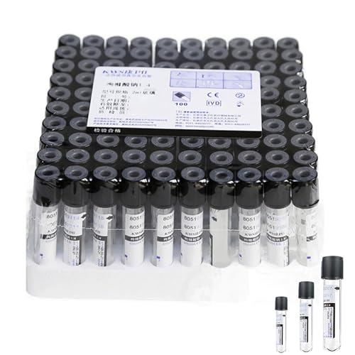 ZHZWwansuGE 100 Vakuum-BlutentnahmeröHrchen, 1,6ml/2ml/5ml Antikoagulanzien-BlutentnahmeröHrchen, Natriumcitrat 1:4 RöHrchen, FüR Labor - Trennung Von Serum 5ml