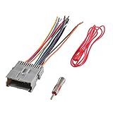 RED WOLF Radio Stereo Wiring Harness Antenna Adapter Connector Plug Replacement for GM Chevy GMC Buick 2000-2012 Early Model