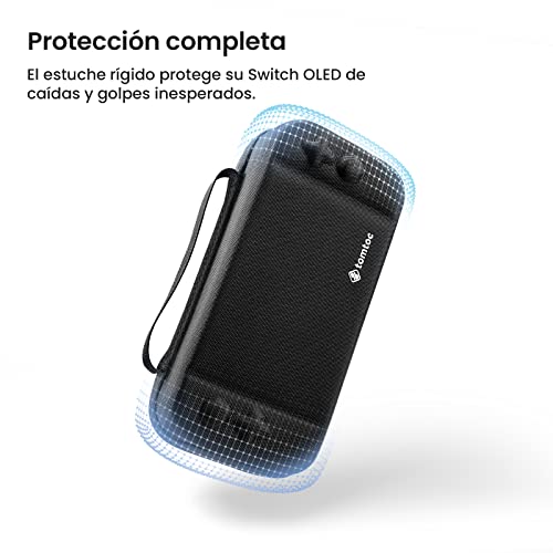 tomtoc-Funda-para-Nintendo-Switch-Switch-OLED-2021-Estuche-Rigido-para-Consola-Switch-Mando-Pro-24-Juegos-Joy-con-Bolsa-Protectora-de-Transporte-y-Viaje-para-Nintendo-Switch-y-Accesorios