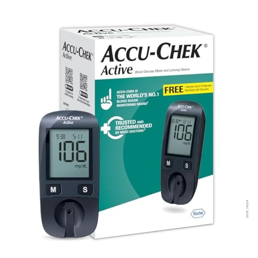 Accu-Chek Active Blood Glucose Meter Kit, Vial of 10 strips free (Multicolor)