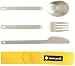 Snow Peak Titanium Silverware Cutlery Set (3-Piece)