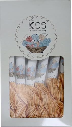 Image of KCS Big skeins of 25 Meters Size 25 Color Variegated Cross Stitch Stranded Threads,6 skeins,4128