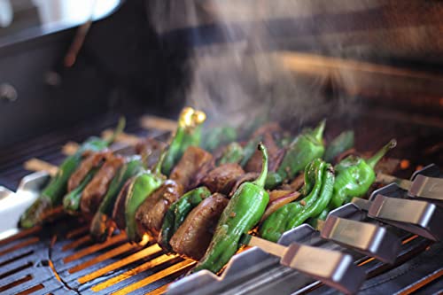 Enders® SCHASCHLIKSPIESS-SET EDELSTAHL 8802, Grillspieße, Fleischspieße, Grill-Zubehör, Gasgrill BBQ, 42 x 15 x 3 cm