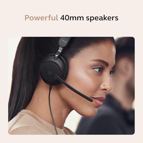 Image of Jabra Evolve2 40 SE (2026 Version) Wired Mono Noise-Cancelling Headset - Features 3-Microphone Call Technology and USB-C /A Cable - UC, All Platforms - Black