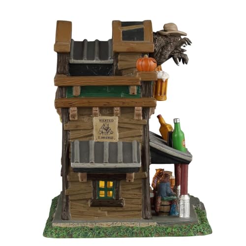 Lemax Silver Slug Saloon 65501 edificio de porcelana iluminado coleccionable 3