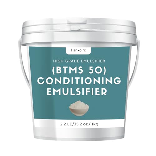 2.2lb BTMS 50 Conditioning Emulsifier for Making Leave-in Conditioner Premium BTMS 50 Conditioning Emulsifier Granules Higher Activity than BTMS 25 Suitable for Making Lotions Shampoos and More