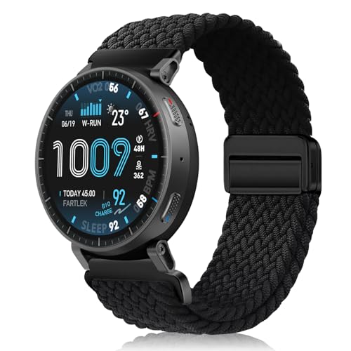 MokaZii 22mm �o���h Amazfit Active Max/T-Rex 3 Pro 48mm/Balance 2/Bip 6/Balance/Bip 5 ���C�t���i�C������ �ґg�����x���g �҂ݍ��� �����\ �L�k�� ������ �X�|�[�c�o���h ��