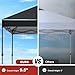 ABCCANOPY Pop Up Canopy - Outdoor Patio Portable Canopy Tent Heavy Duty for Backyard and Deck with 4 Sandbags(Black, 10x10)