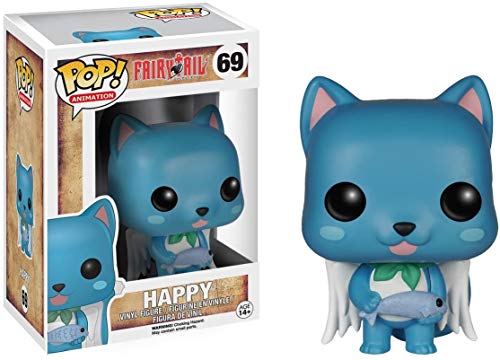 Funko Pop! Anime: Fairy Tail - Happy Vinyl Figure (Bundled With Pop Box Protector Case) #TOP1