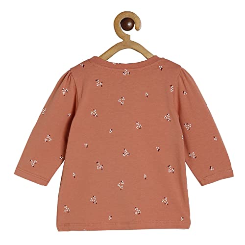 Image of miniklub Girls Round Neck Full Sleeve Knitted Cotton Top (Pink Color)