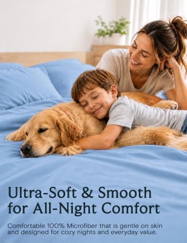 Image of Cal King Size Sheets Set, Cooling & Soft Deep Pocket Bed Sheets, 4PC