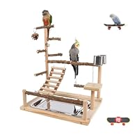 Amazon | SASATO インコ おもちゃ 止まり木 景品付き アスレチック