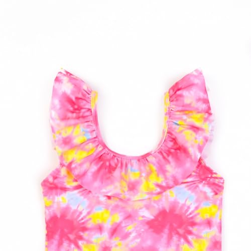 CHILDRENSTAR Girls Swimsuit One Piece Swimsuits Ruffle Bathing Suit Kids Beach Swimwear UPF 50+3
