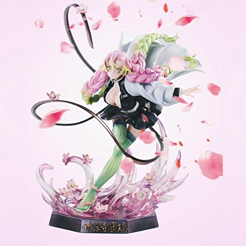 Image of KENMA | Demon Slayer Kanroji Mitsuri Anime Action Figure | The Love Hashira Kimetsu no Yaiba | Anime Figurine Statue Weeb Manga Collectible Model Toy | 21.5 Cms
