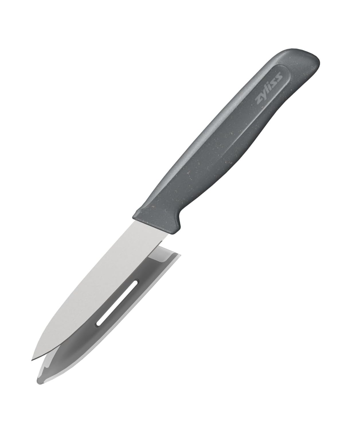 Zyliss Paring Knife, 9cm/3.5in, Sharp German Stainless Steel with Sustainable Wheat Straw Non Slip Handle, Cover for Safety, Professional Kitchen Knife/Vegetable Knife, Dishwasher Safe