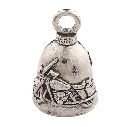 Image of Guardian Bell Good Luck Bell w /Keyring & Black Velvet Bag | Motorcycle Bell | Lead-Free Pewter | Made in USA