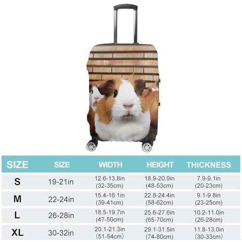 Guinea Pigs Luggage Cover, Washable Elastic Suitcase Cover Protector Fit 18-32 Inch Luggage2