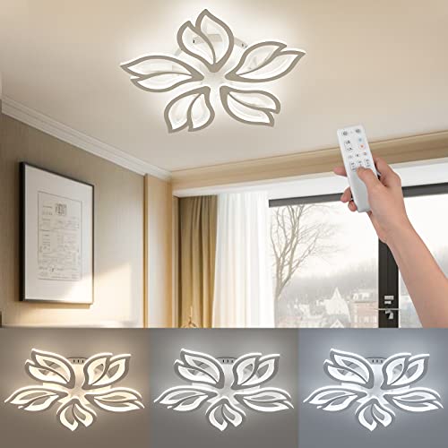 OTREN LED Deckenleuchte Dimmbar, 48W Modern Deckenlampen mit fernbedienung...