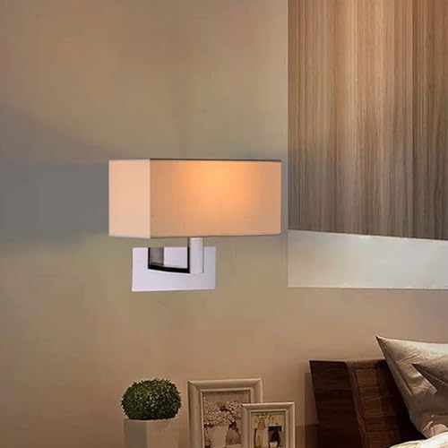 Luminaria de pared moderna en acero inoxidable y pantalla textil de alta gama 4